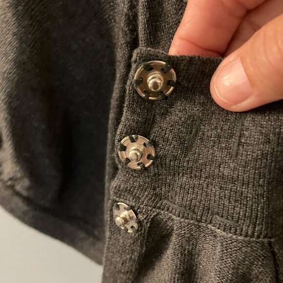 Route 66 Original Clothing Co Womens Gray Round Neck Short Sleeve Shrug Medium - Picture 3 of 7